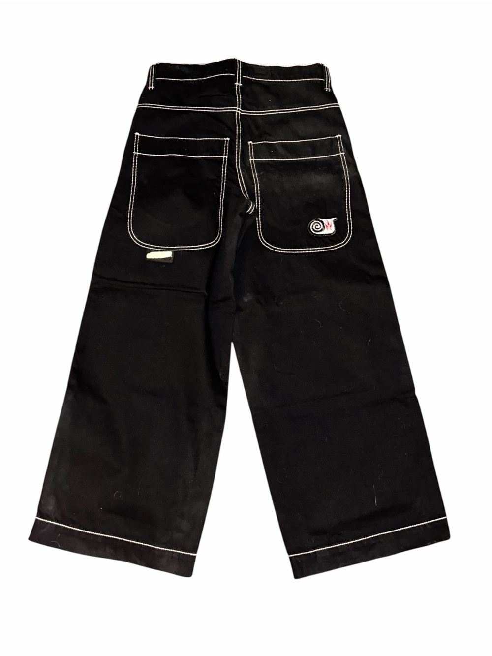 JNCO Twin Cannons Black Relaxed Wide-Leg Jeans